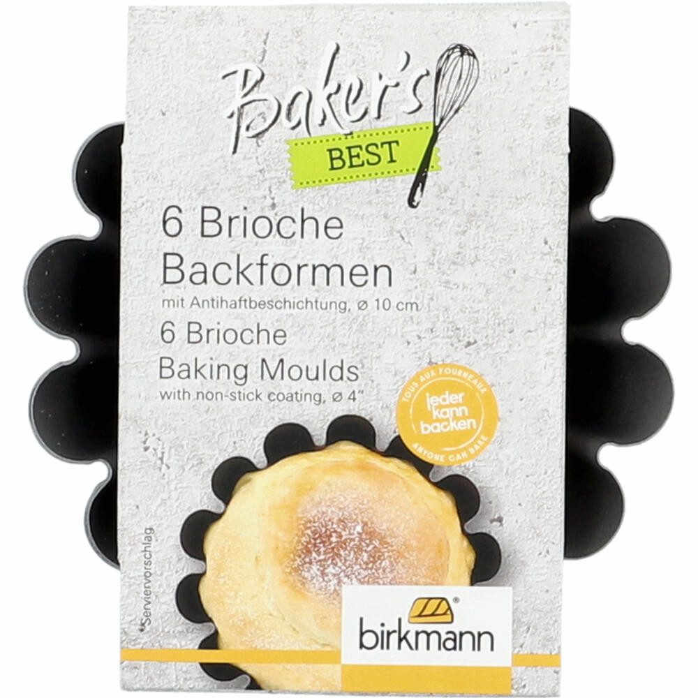 Birkmann Backform Bakers Best Brioche 6-tlg Ø 10 cm
