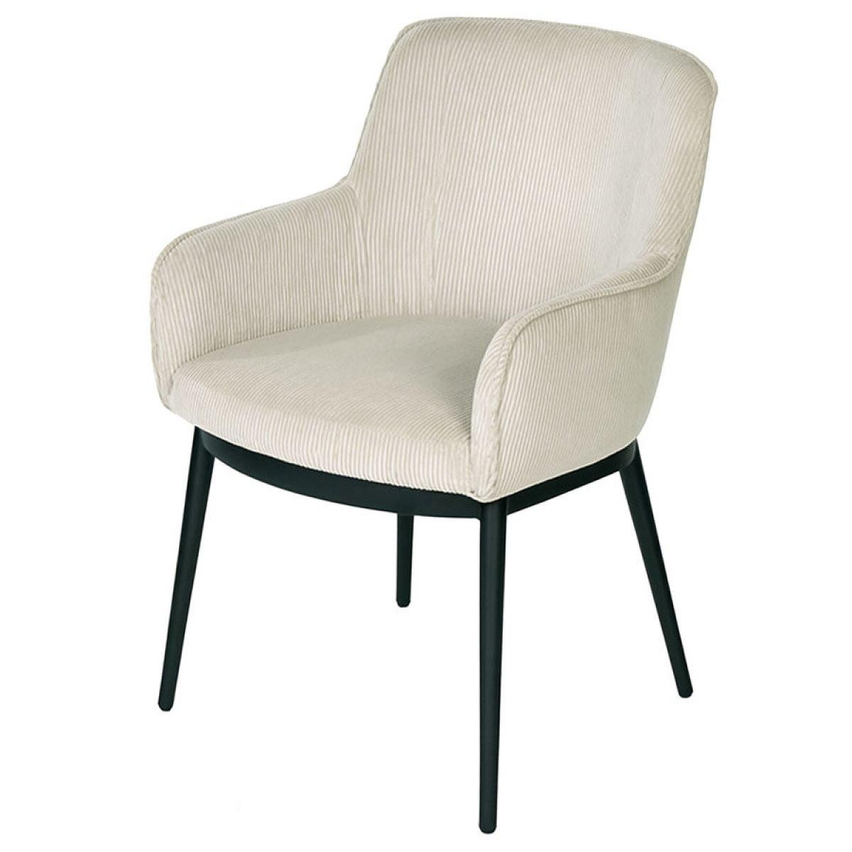 Lambert Stuhl Esszimmerstuhl Armlehnstuhl Felix Caramel Kordstoff