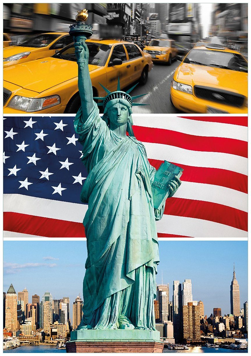 Wallario Wandfolie, New York Collage, in verschiedenen Ausführungen