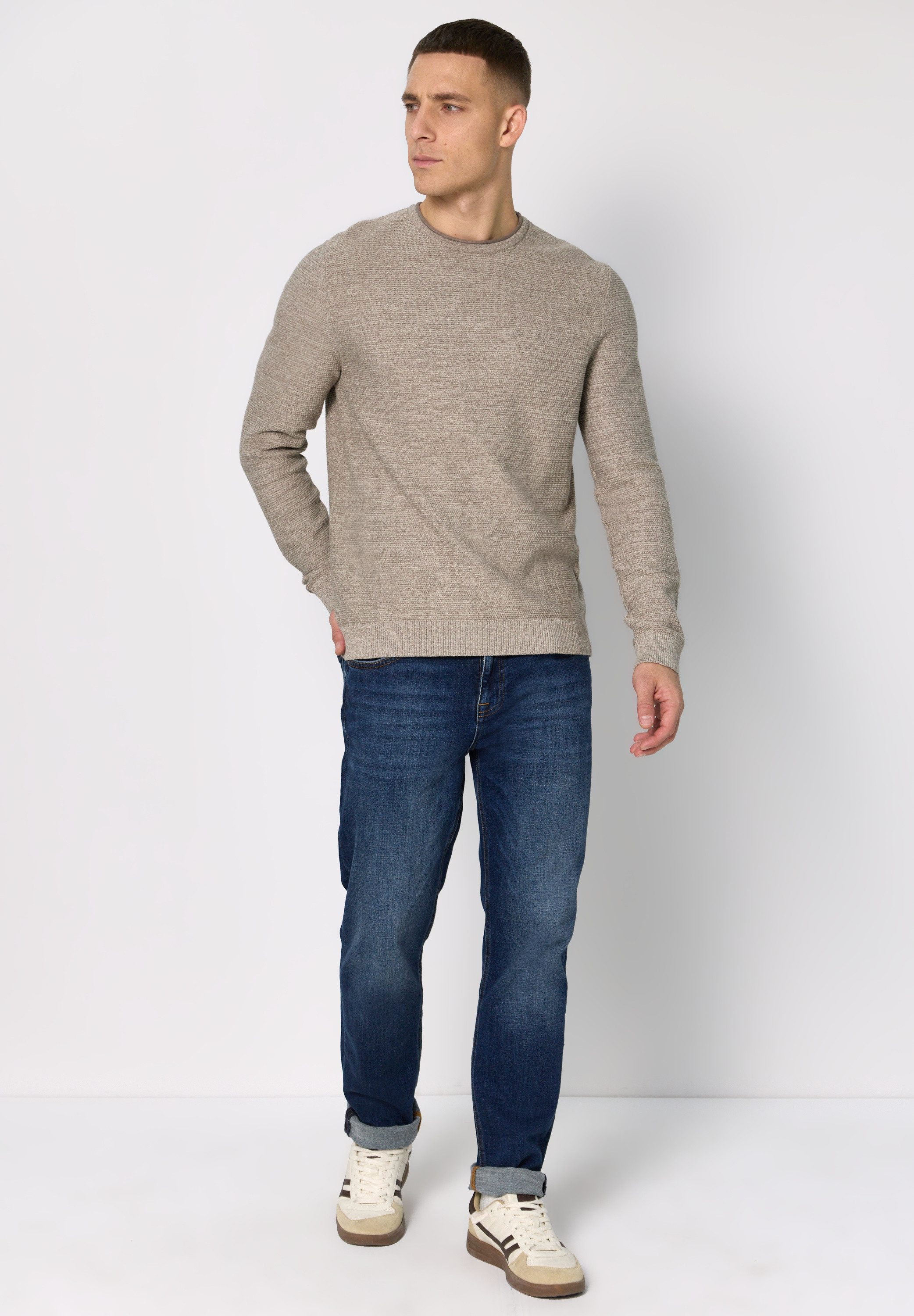 STREET ONE MEN Strickpullover Feinstrick