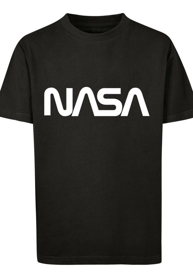 F4NT4STIC T-Shirt NASA Modern Logo Black Unisex Kinder,Premium Merch,Jungen, Mädchen,Bedruckt