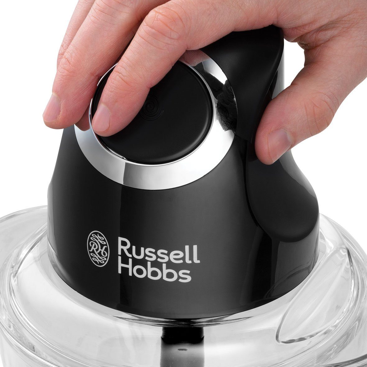 RUSSELL HOBBS Zerkleinerer Matte Black 24662-56 Mini, 200 W, Ein-Hand-Bedientaste