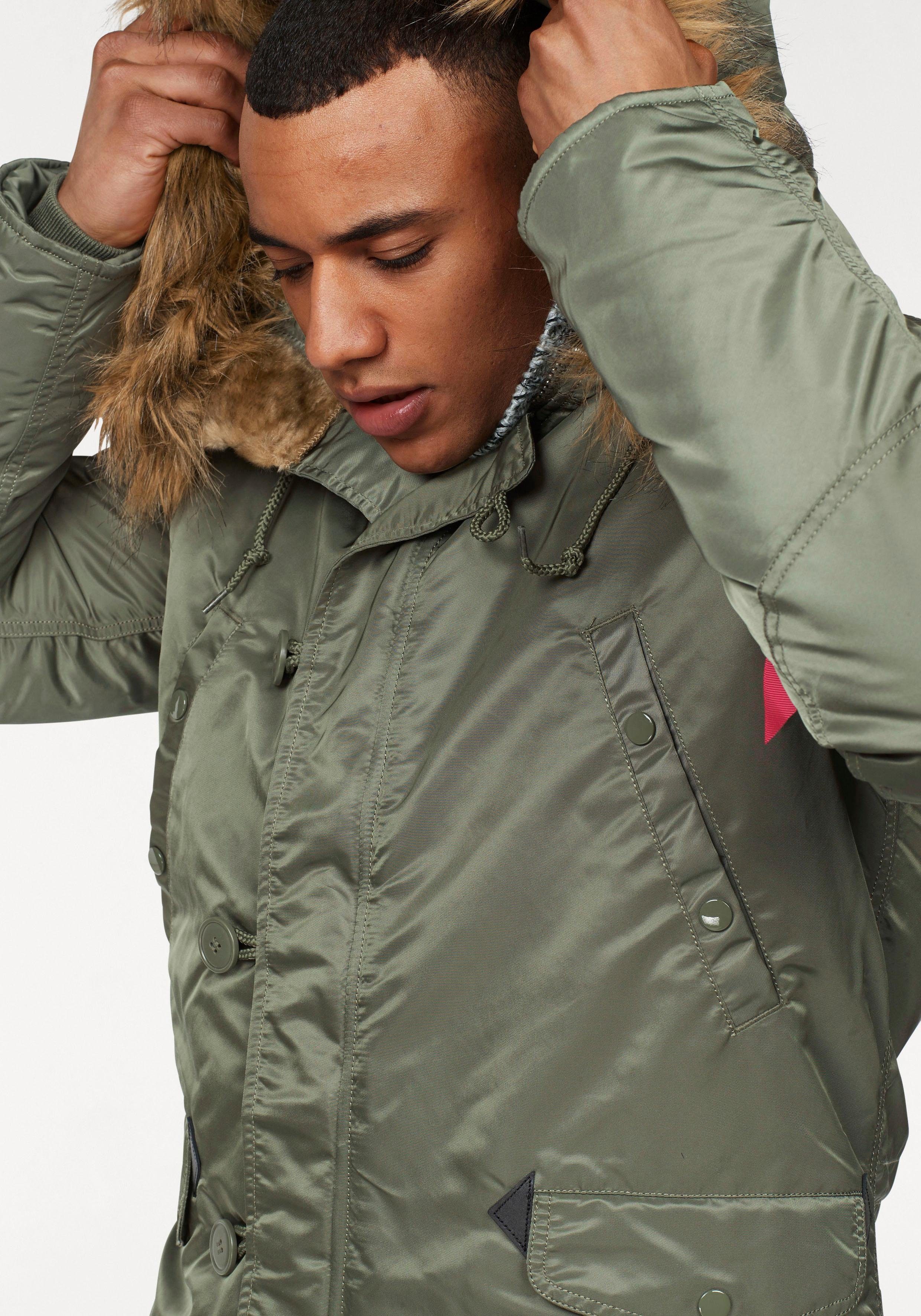 Alpha Industries Parka N3B VF 59 mit abnehmbarem Kunstfellkragen