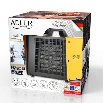 Adler Heizgerät AD 7740, Keramisches Heizgerät 3000W mit Thermostat