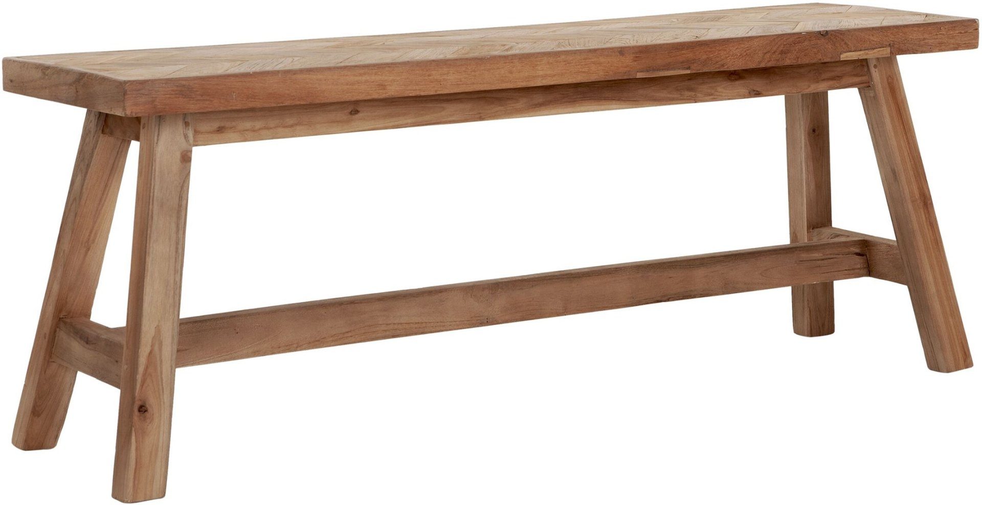 Must Living Sitzbank Herringbone aus Teakholz, 120 cm