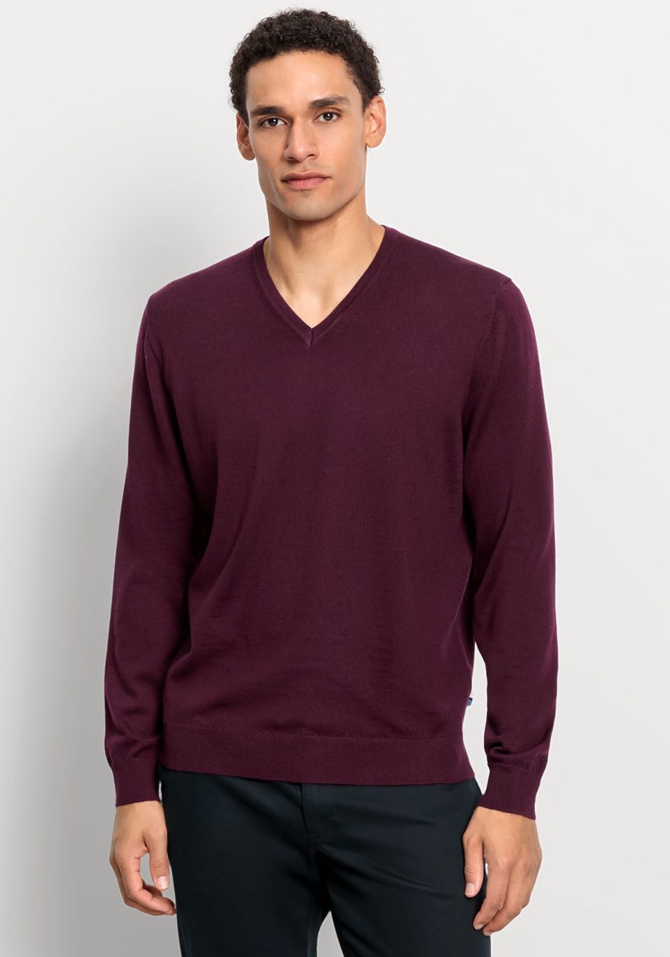 Rundhalspullover OLYMP Strick Casual