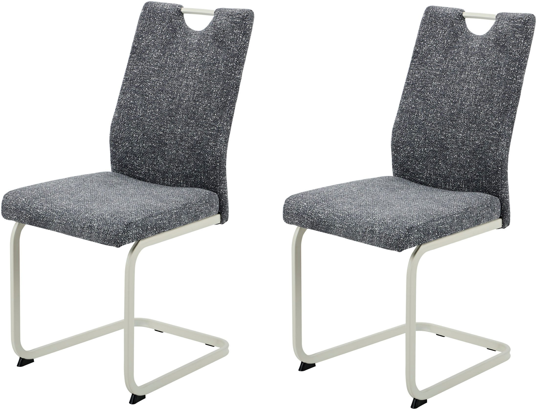 HELA Freischwinger TIVOLI (Set, 2 St), Freischwinger, Gestell Perlweiß, mit Griff, 140kg belastbar