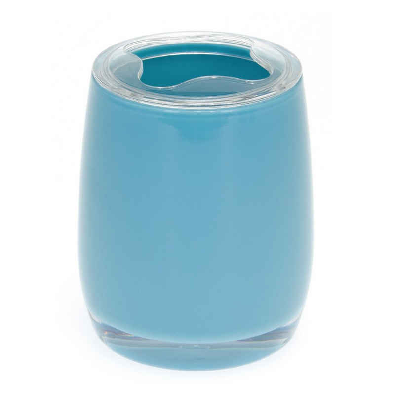 bremermann Zahnputzbecher Bad-Serie SAVONA Zahnbürstenbehälter aus Kunststoff, blau