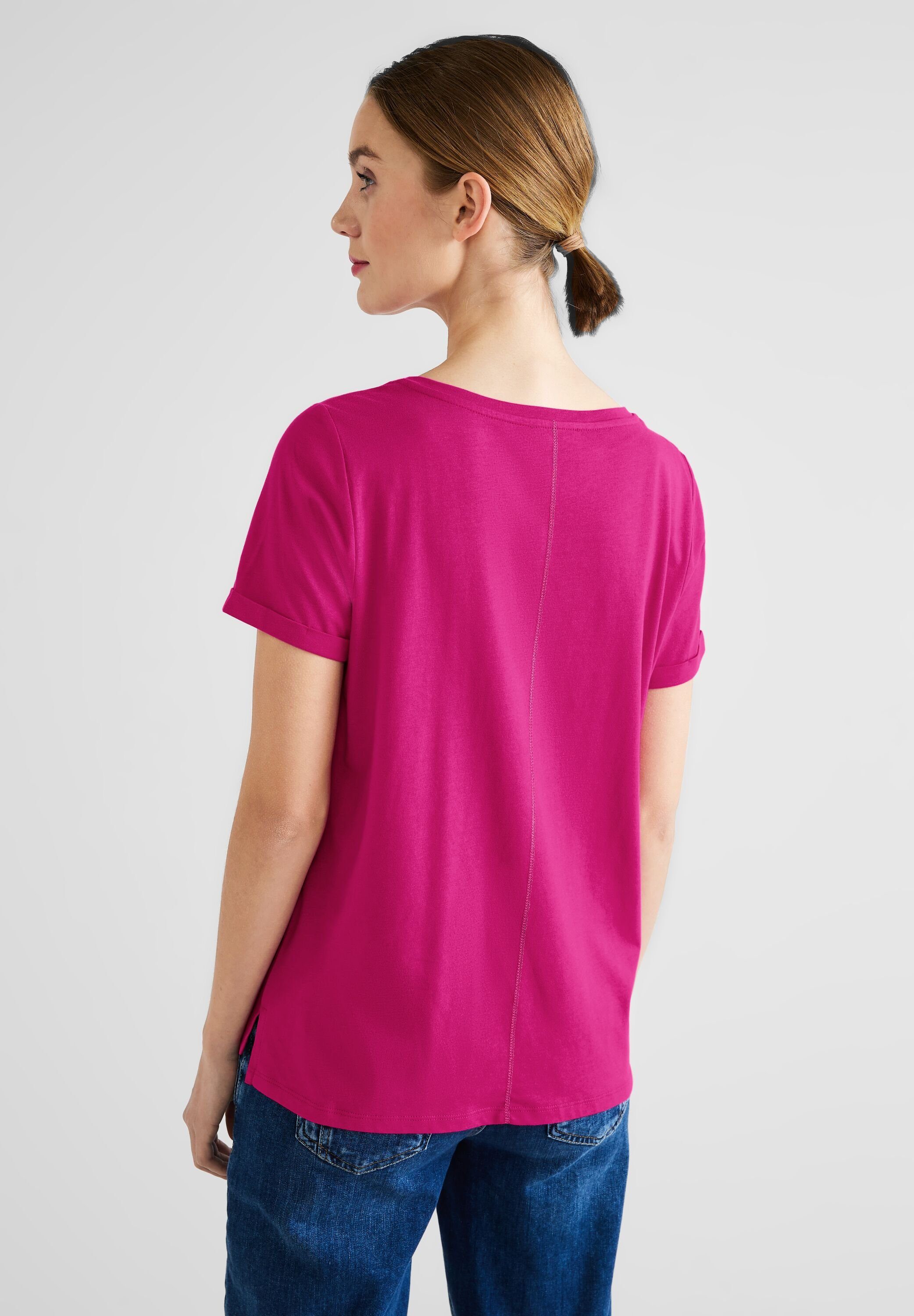 ONE nu pink STREET Unifarbe in T-Shirt