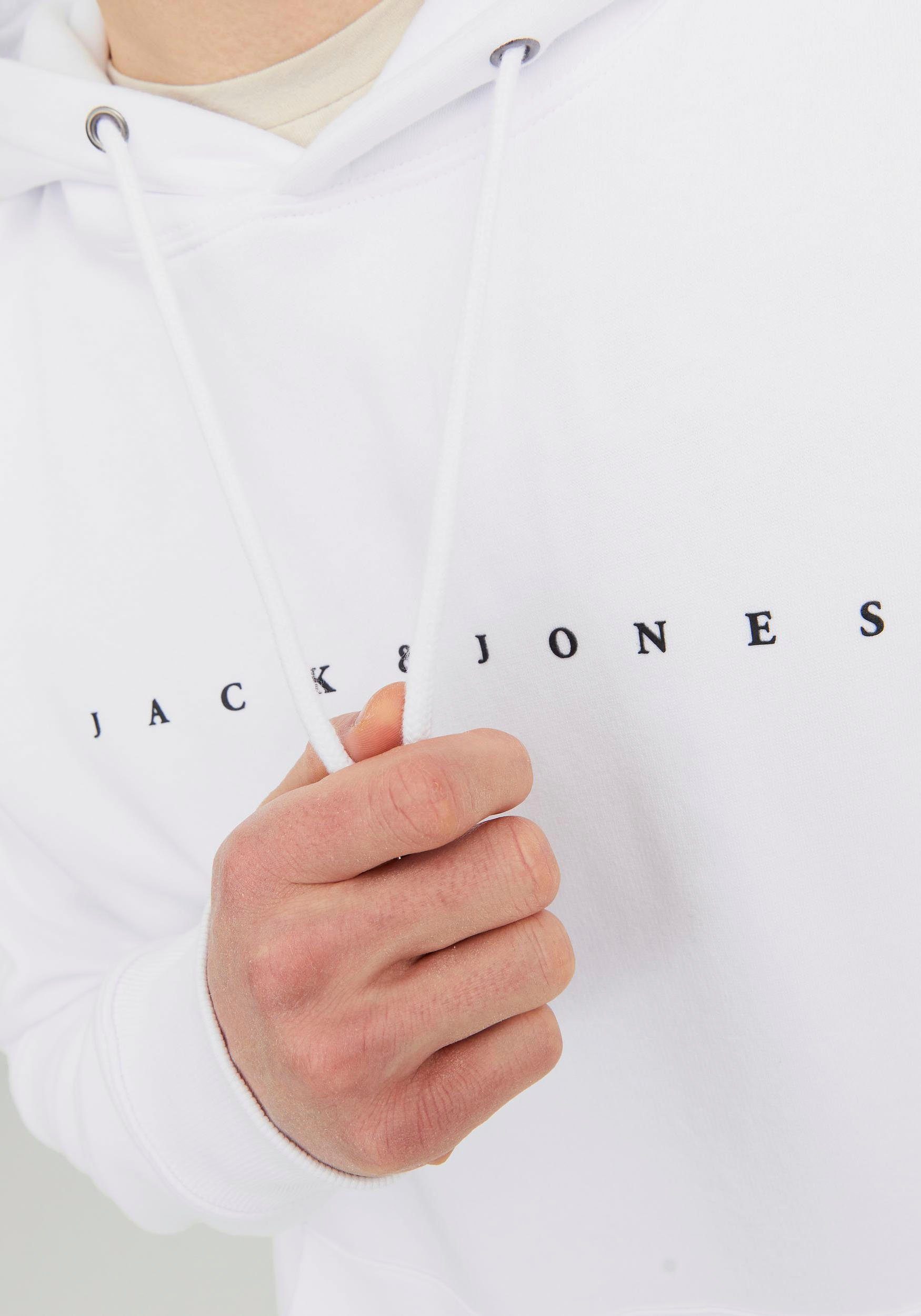 JJ Kapuzensweatshirt NOOS Jones HOOD & Jack JJESTAR White SWEAT