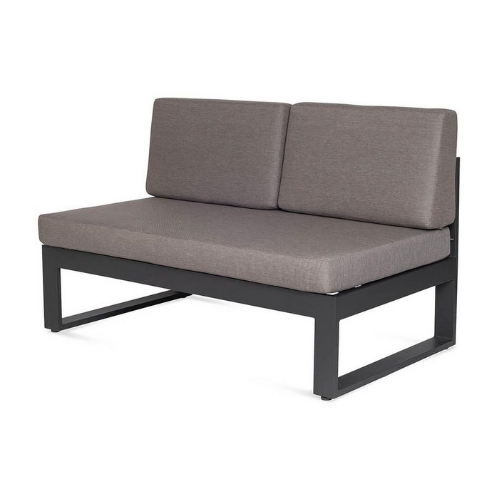 Depot Loungesofa 2-Sitzer Outdoor-Loungesofa Livius Packung aus Aluminium Polyester B 120 Zentimeter H 61 Zentimeter T 68 Zentimeter