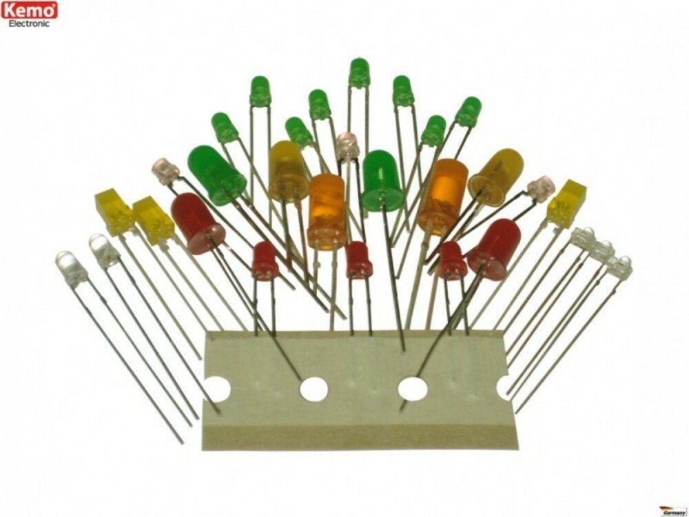Kemo Modellbausatz Leuchtdioden ca. 30 Stück | Leuchtmittel