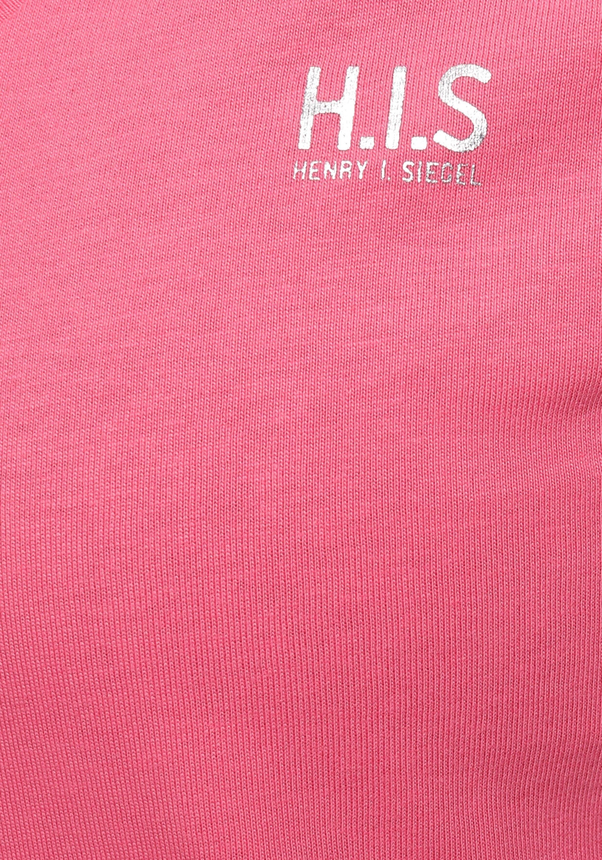 schwarz, Essential-Basics pink, (Spar-Set, rauchblau H.I.S 3er-Pack) Große T-Shirt Größen