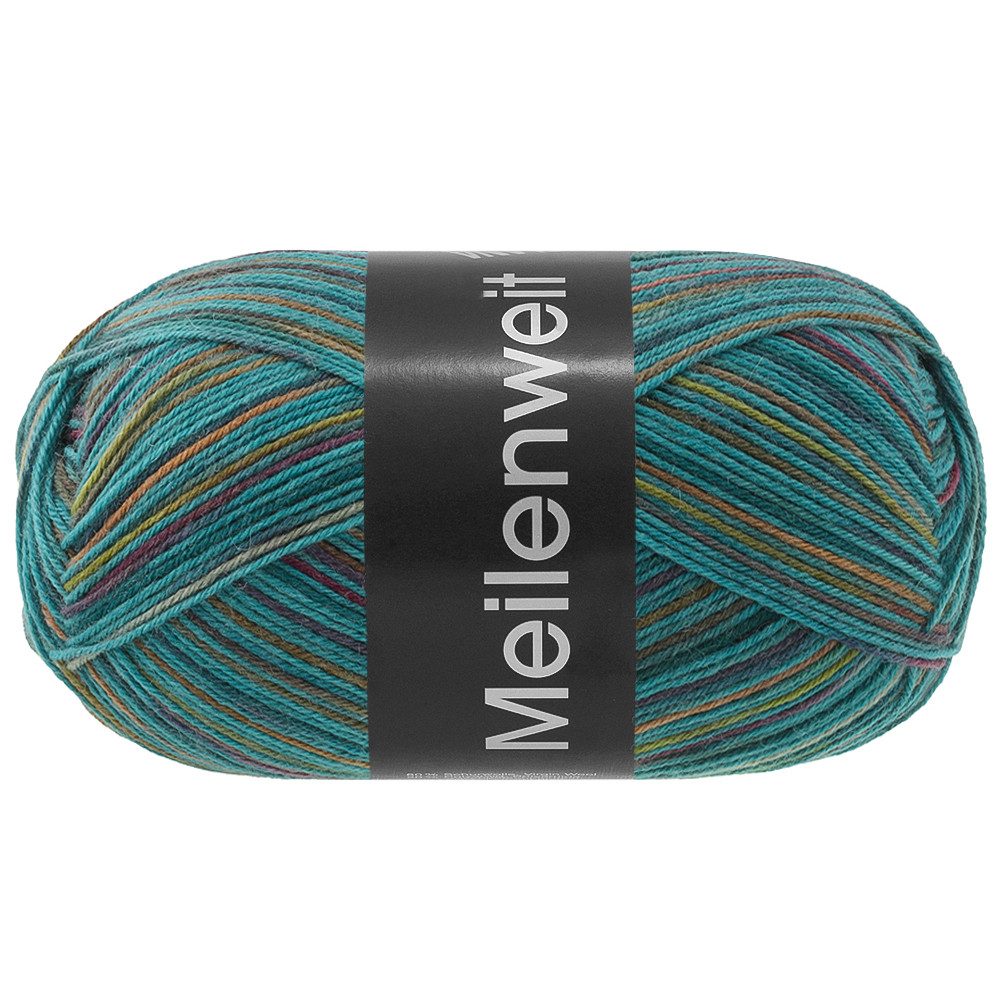 LANA GROSSA MEILENWEIT 100 g FORESTA Häkelwolle, 420 m (Sockenklassiker, waschmaschinenfest, garantiert filzfrei, extra strapazierfähig), 100 g
