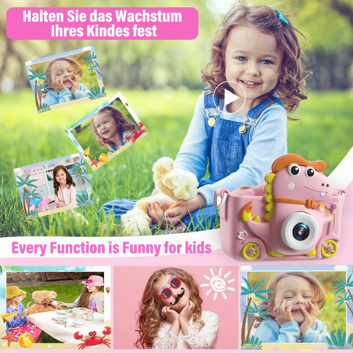 ZEUOPQ Spielzeug-Kamera 2" Display 1080P, Kinderkamera günstig online kaufen