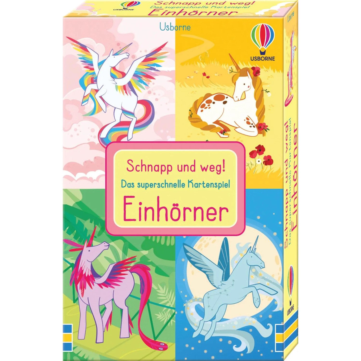 Usborne Verlag Spiel Schnapp und weg! Das superschnelle Kartenspiel: Einhörner