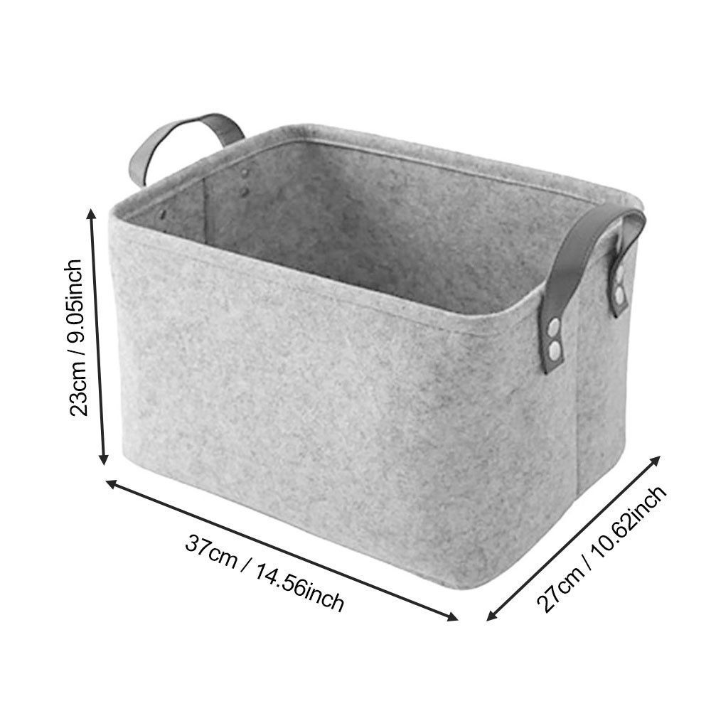 QUBEBU Aufbewahrungskorb Filzkorb Filz Aufbewahrungsbox Regalkorb günstig online kaufen