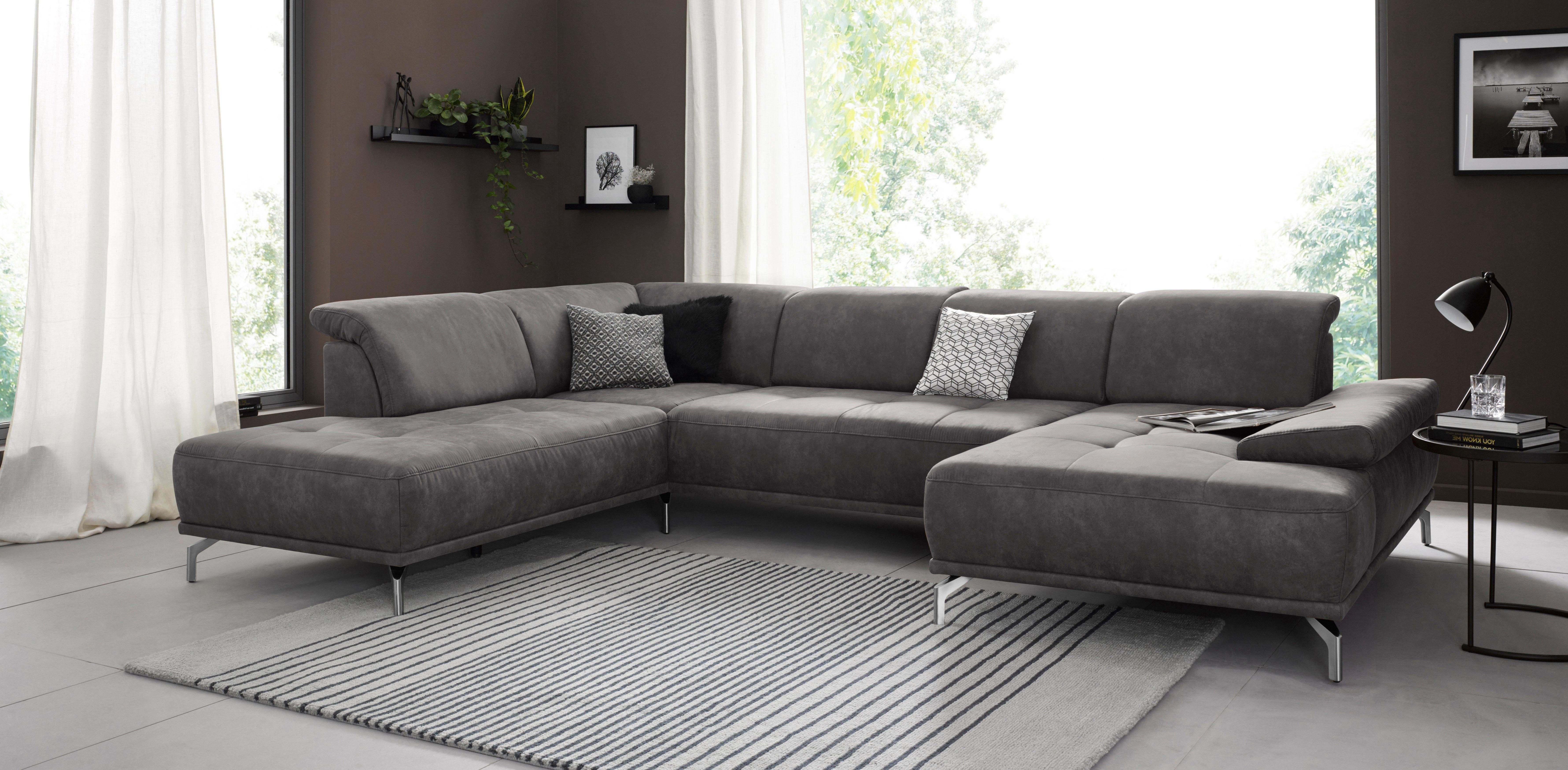 Places of Style Wohnlandschaft "Caluna", Inkl.Sitztiefenverstellung, wahlwe günstig online kaufen