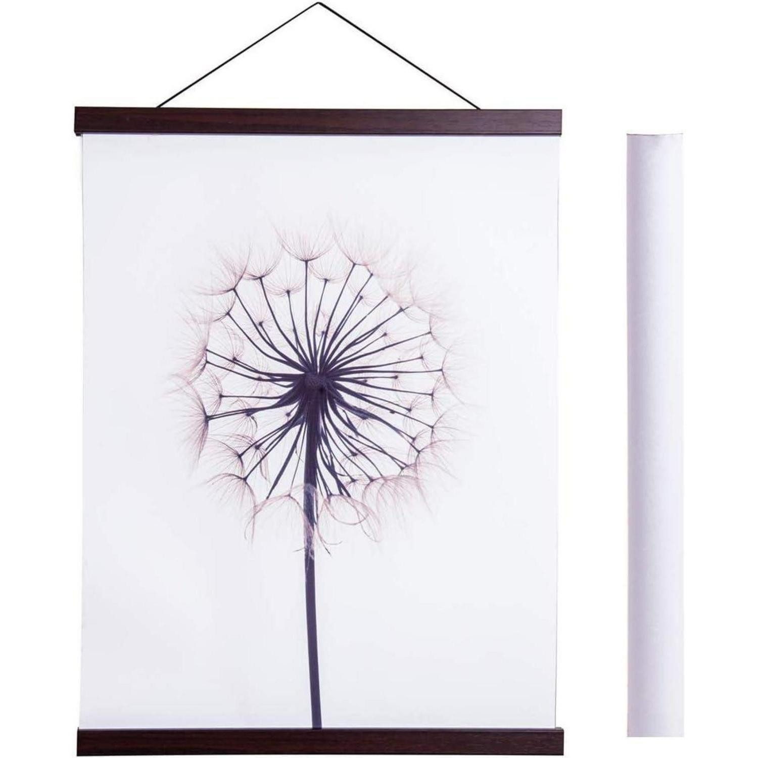 LuxusKollektion Bilderleiste Posterleiste Magnetisch Holz 84cm Nussbaum
