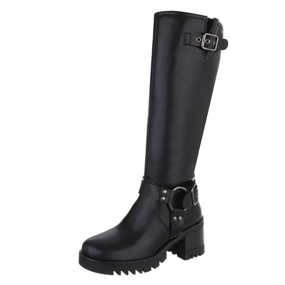 Ital-Design Damen Bikerschuhe Biker Plateaustiefel (87317687) günstig online kaufen
