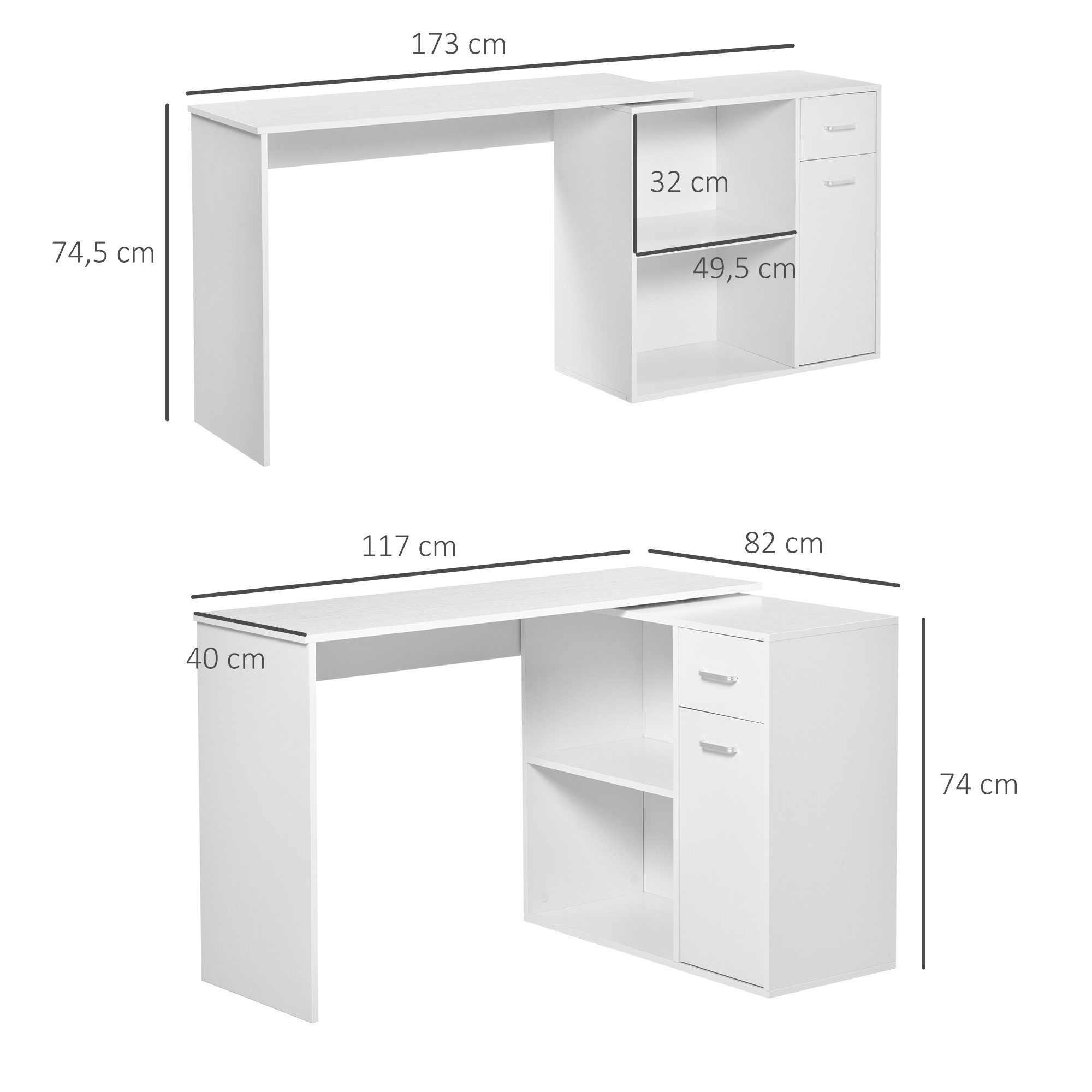 HOMCOM Schreibtisch