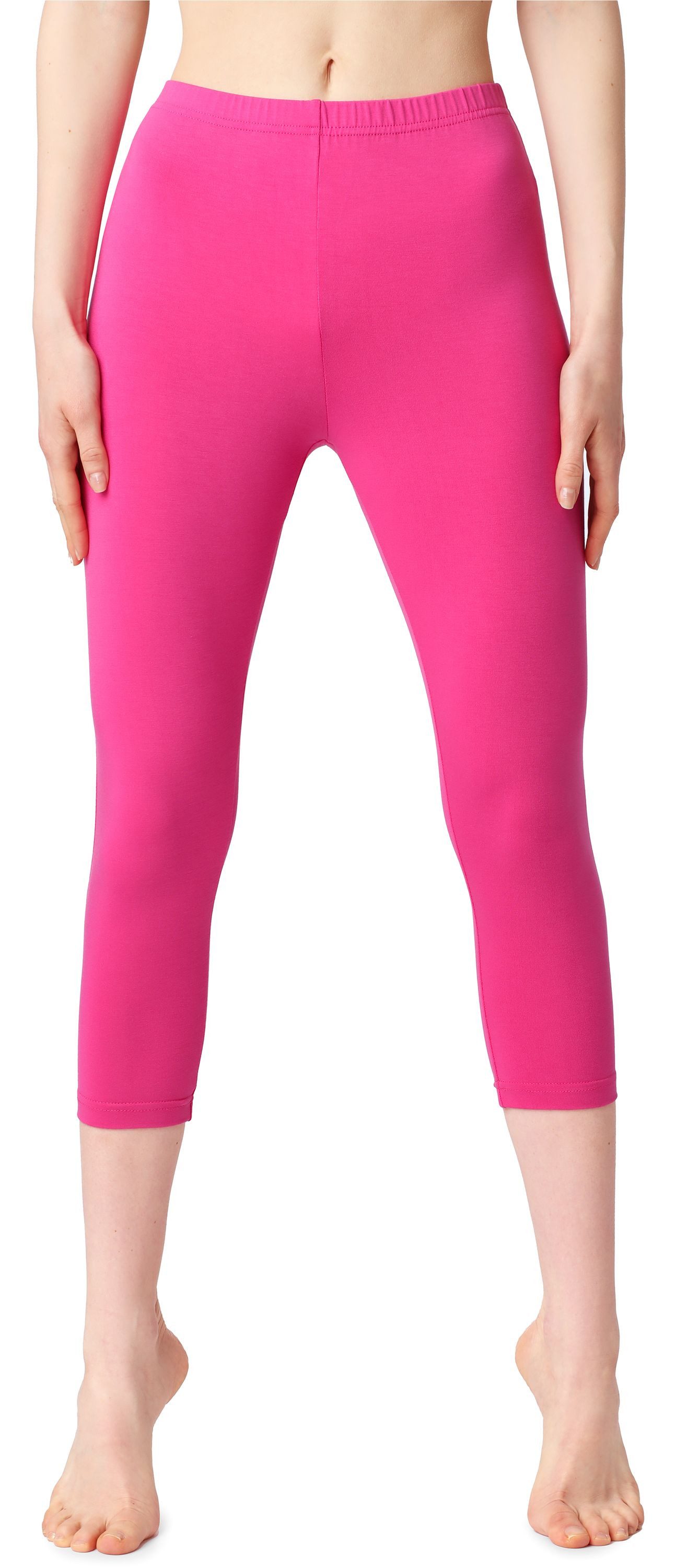 Leggings Damen 3/4 Capri Leggings aus Baumwolle BLV50-199