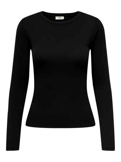 JACQUELINE de YONG T-Shirt Langarm Shirt Dünner Longsleeve Pullover JDYSOLAR 6931 in Schwarz