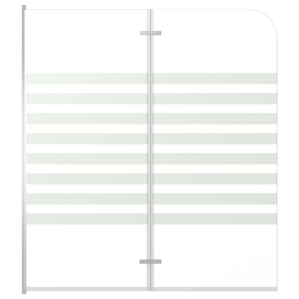 vidaXL Duschwand Duschabtrennung 120x140 cm Hartglas Streifen