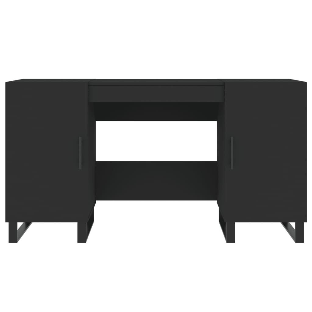 Schreibtisch Schreibtisch vidaXL Schwarz cm | Schwarz Holzwerkstoff Schwarz 140x50x75