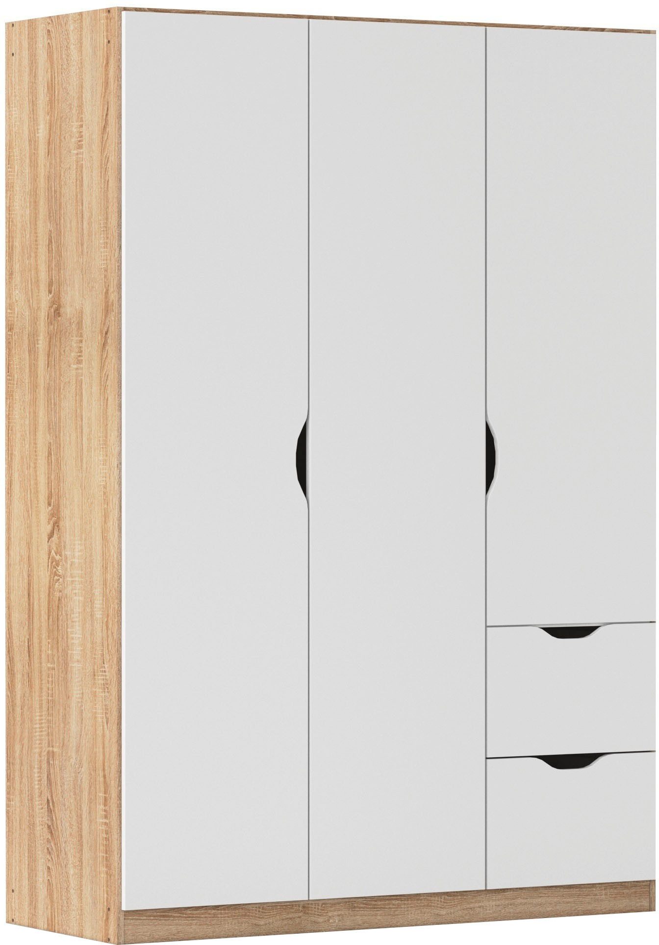 rauch Kleiderschrank Freising geräumiger Schrank Garderobe Schlafzimmerschrank (in 2 Breiten erhältlich TOP ANGEBOT) mit Griffmulden und Schubkästen OTTO´s Chois TOP PRODUKT