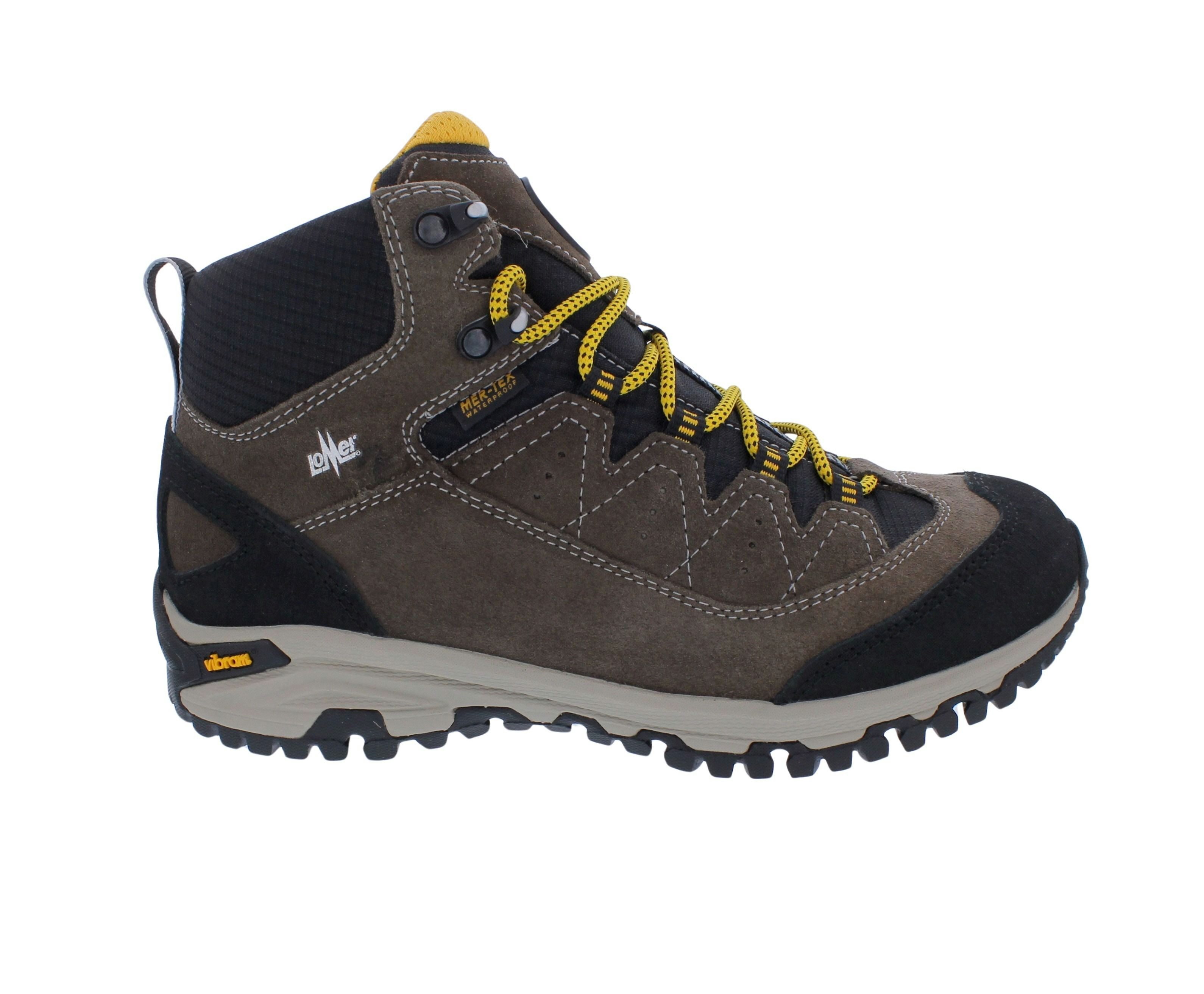 Lomer Lomer Wanderschuh mit wasserdichter Membran Sella High MTX, Velourlede Schnürstiefel