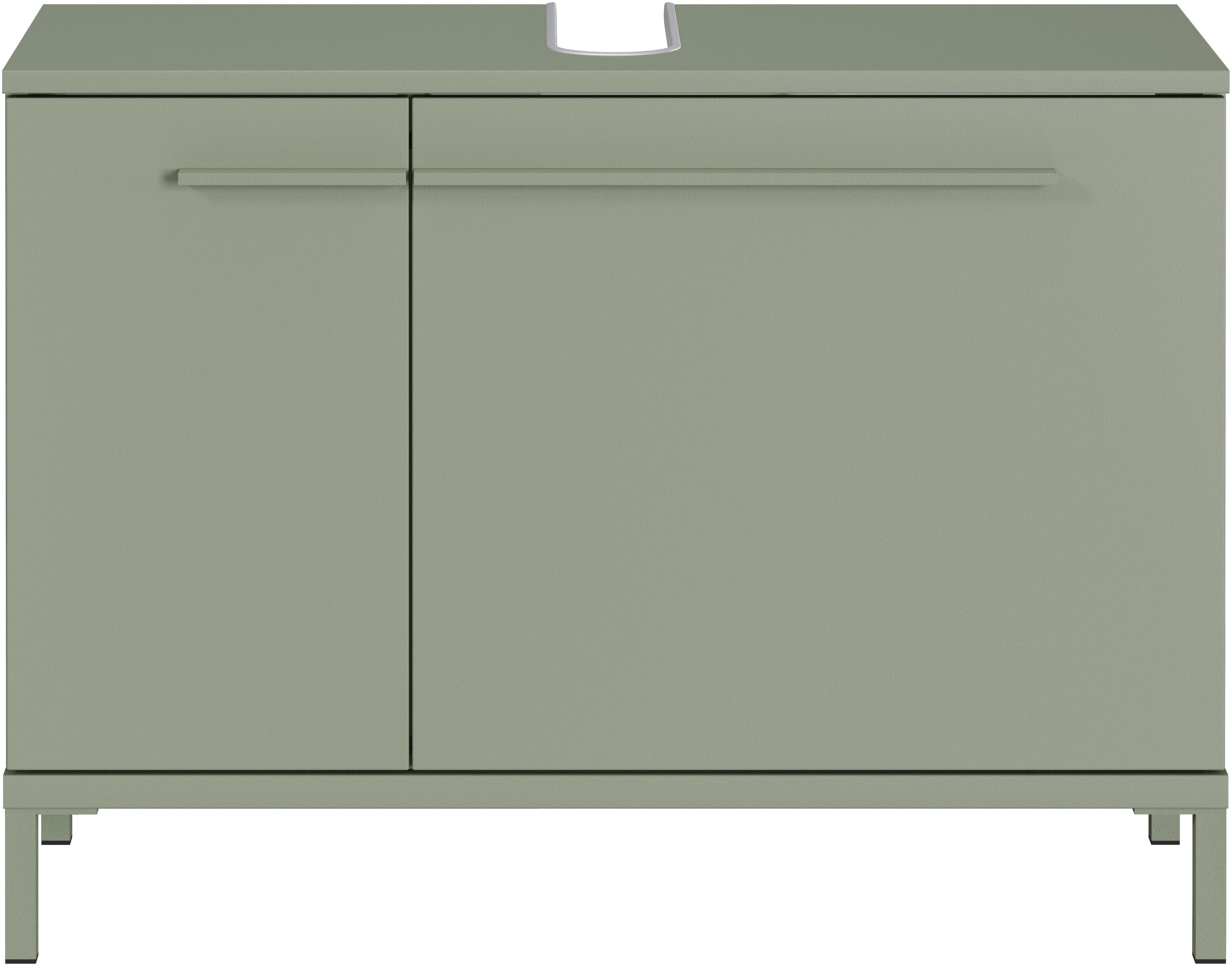 GERMANIA Waschbeckenunterschrank Waschbeckenunterschrank (1-St) Waschbeckenunterschrank mit Siphonausschnitt