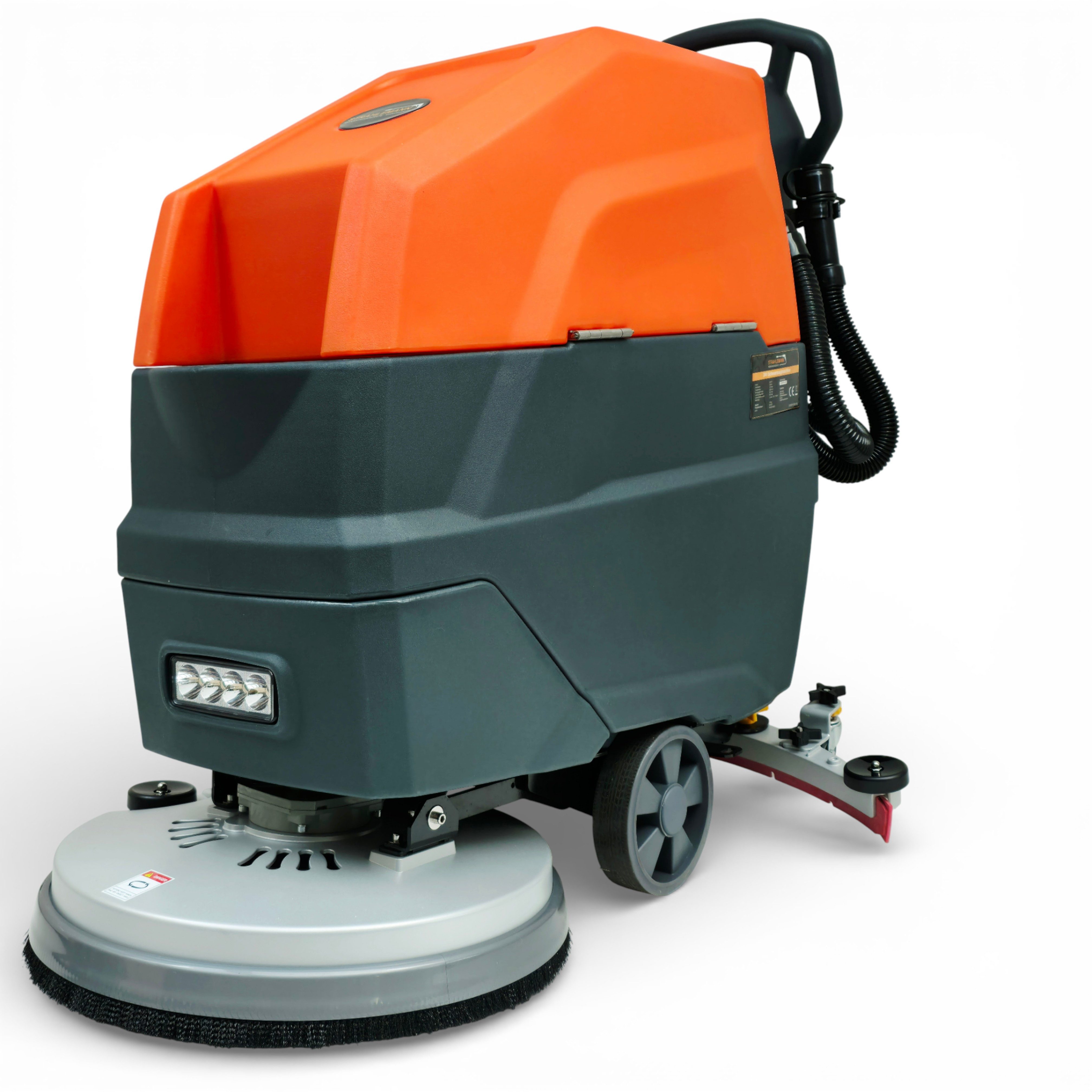 Strahlemann Reinigungsgeräte Hartbodenreiniger Scheuersaugmaschine mit Li-Ionen Akku 24V SM-FS1, 500 W, Bodenreinigungsmaschine mit 53 cm Arbeitsbreite