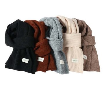 FIDDY Halstuch Einfarbiger Schal für Damen, Winter, bequem, verdickt, warm, (1-St)