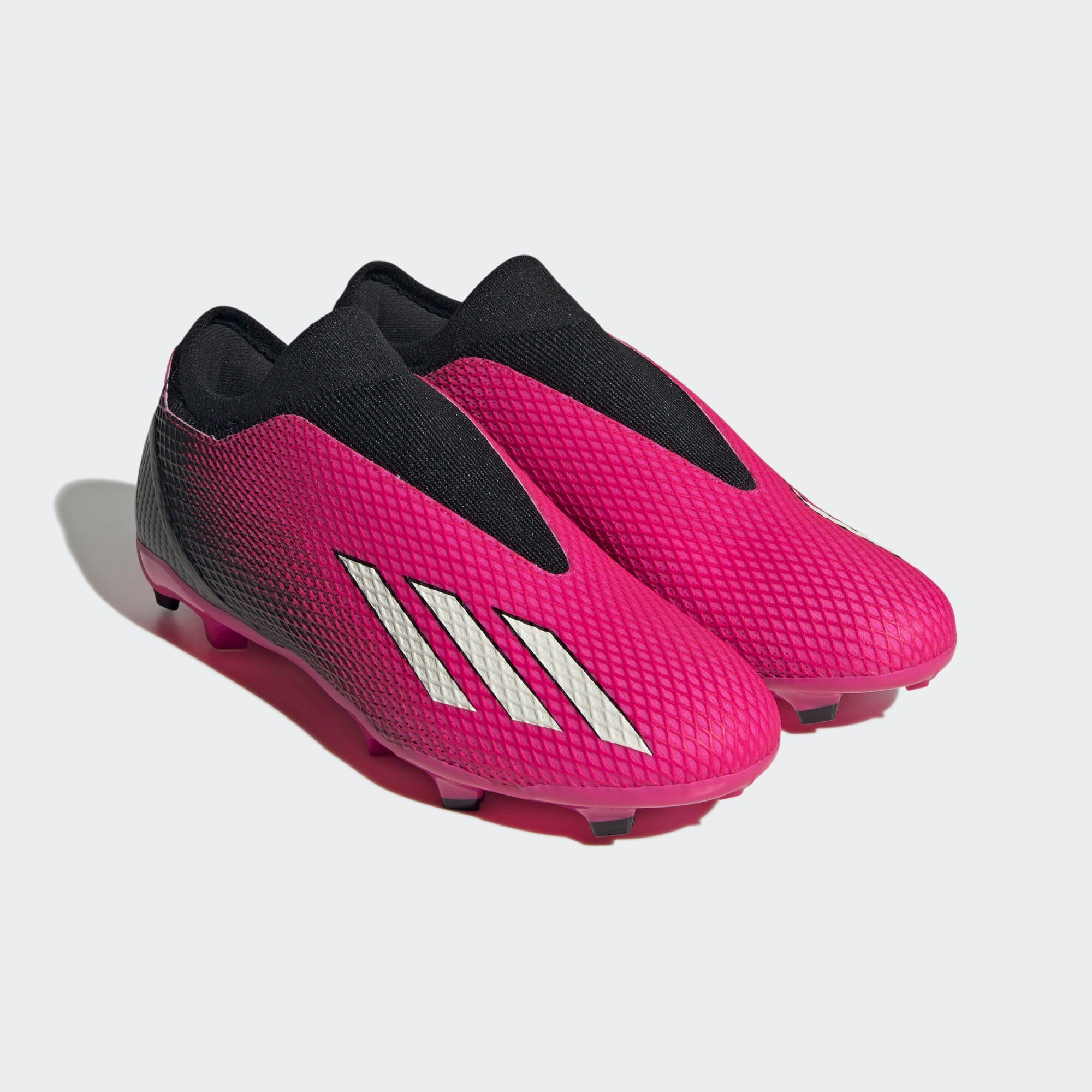 adidas Performance X SPEEDPORTAL.3 LACELESS FG FUSSBALLSCHUH Fußballschuh pinkschwarzweiss