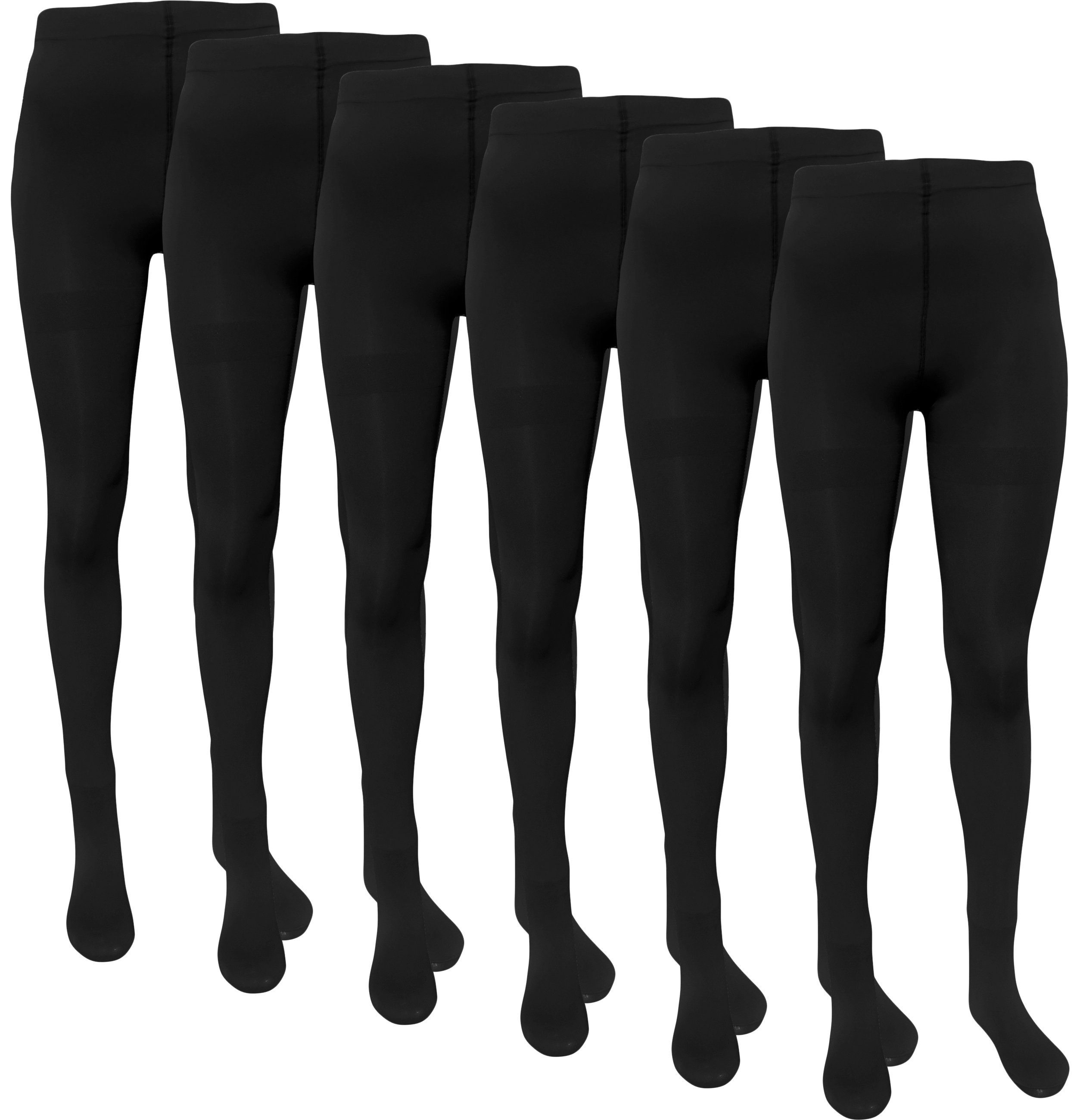 Aurela Damenmode Thermostrumpfhose Damen Strumpfhose Supersoft weiches Innenfleece Ski- Funktionswäsche 300 DEN (6er Pack) 300 DEN, extra weich