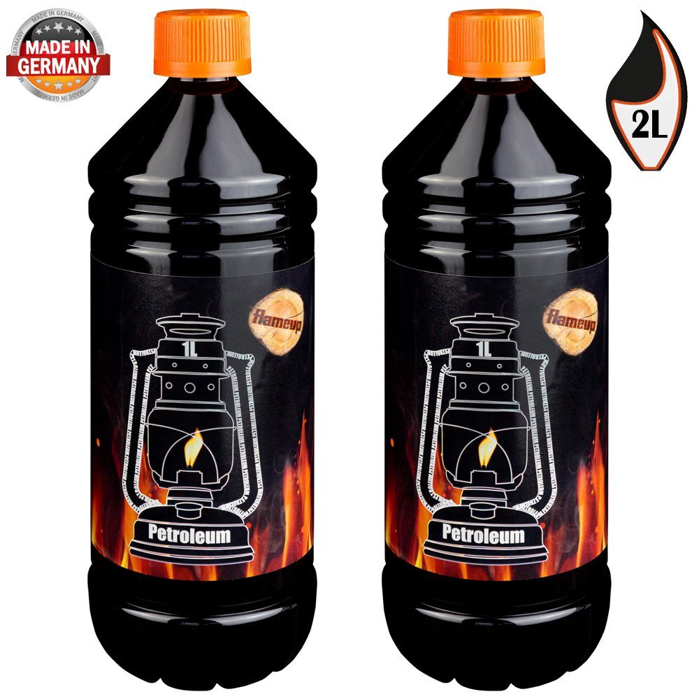 Flameup Petroleum Petroleum für Petroleumheizung Petroleumofen Petroleumlampe 1-24 Liter, 2 l