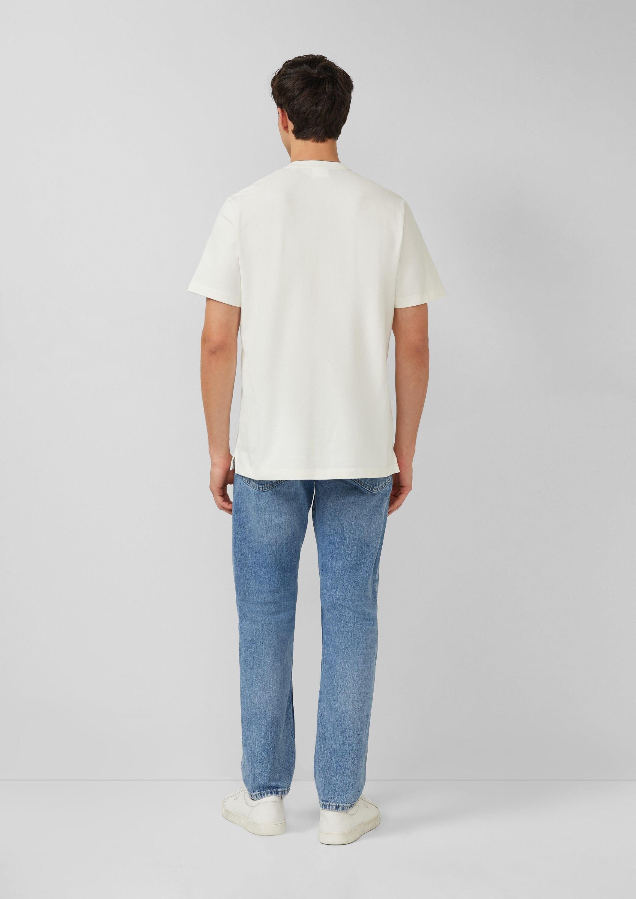 s.Oliver Kurzarmshirt Polo-Shirt Elastisches Poloshirt mit Piqué-Struktur