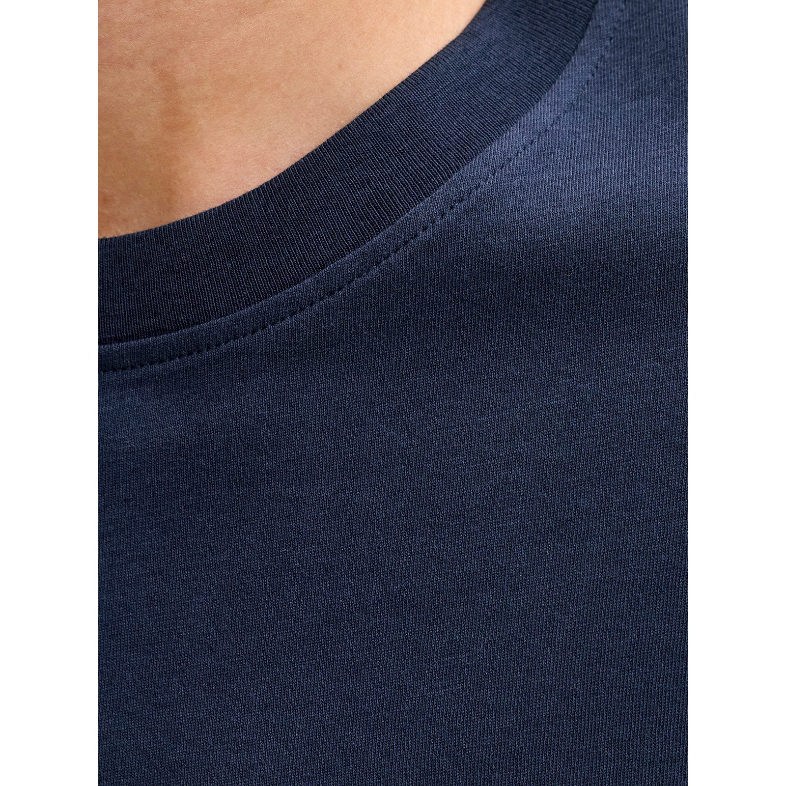 Jack & Jones Rundhalsshirt Jack&Jones Übergrößen T-Shirt navy Logoprint JJD günstig online kaufen