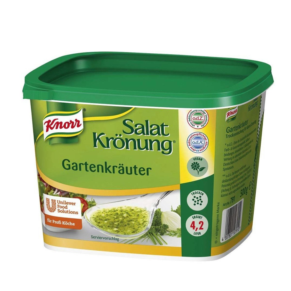 Knorr Saucen, Knorr Salatkröung Gartenkräuter Basis für Salatdressing 500g