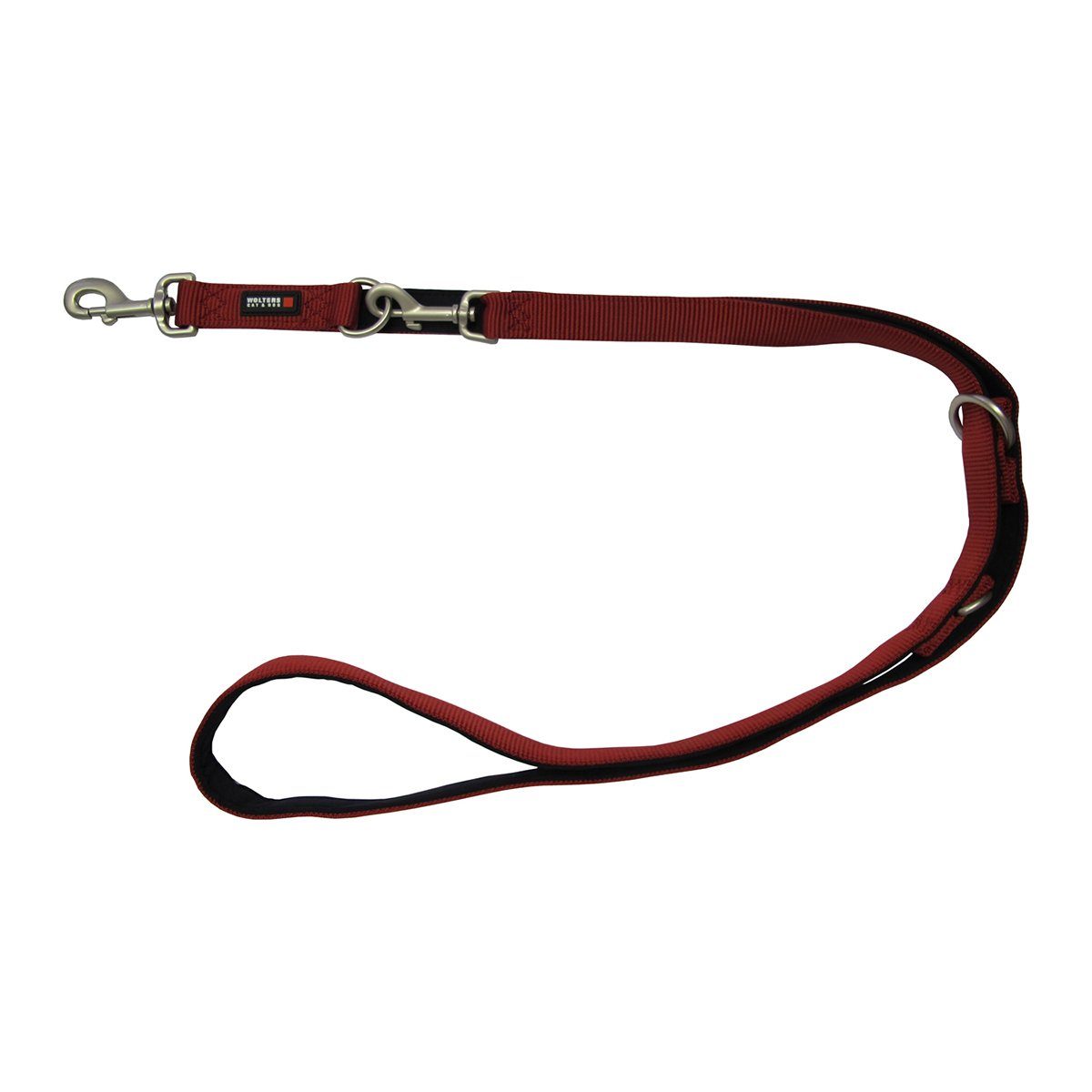 Wolters Hundeleine Führleine Professional Comfort rot/schwarz