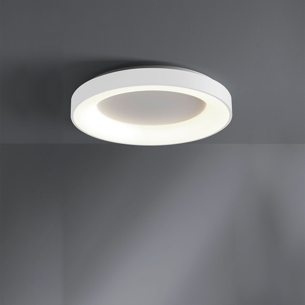 Vivida International Deckenleuchten Vivida Inner-R Deckenleuchte, Weiß, Ø: 48 cm, LED fest integriert, Warmweiß, Deckenlampe