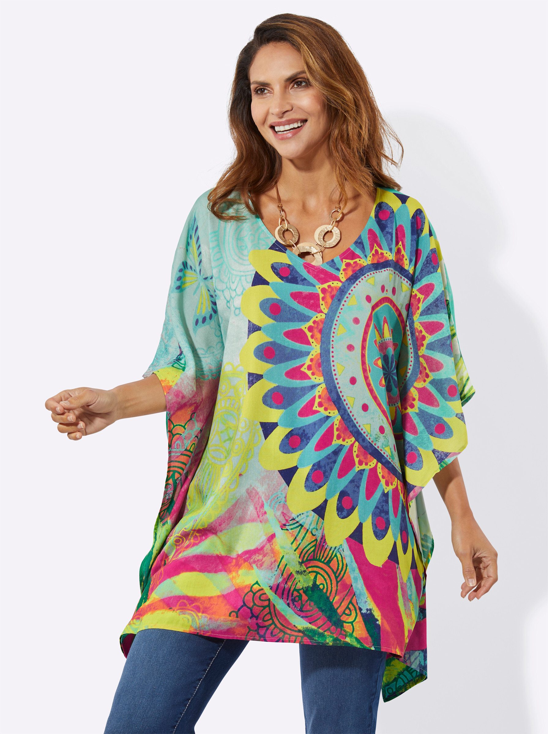 Witt Klassische Bluse Tunika Kurzarm