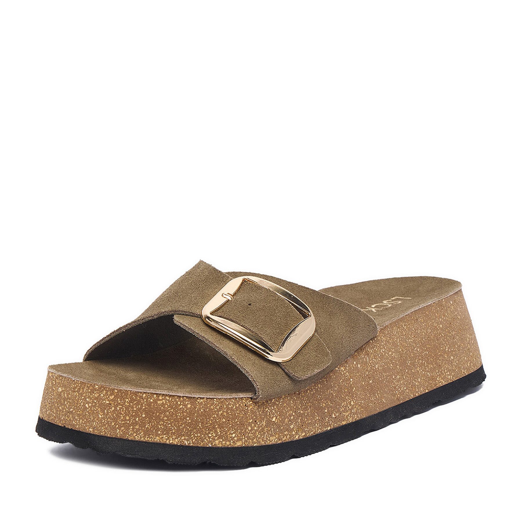 LASOCKI Lasocki Damen-Flip-Flops in Khaki Badepantolette