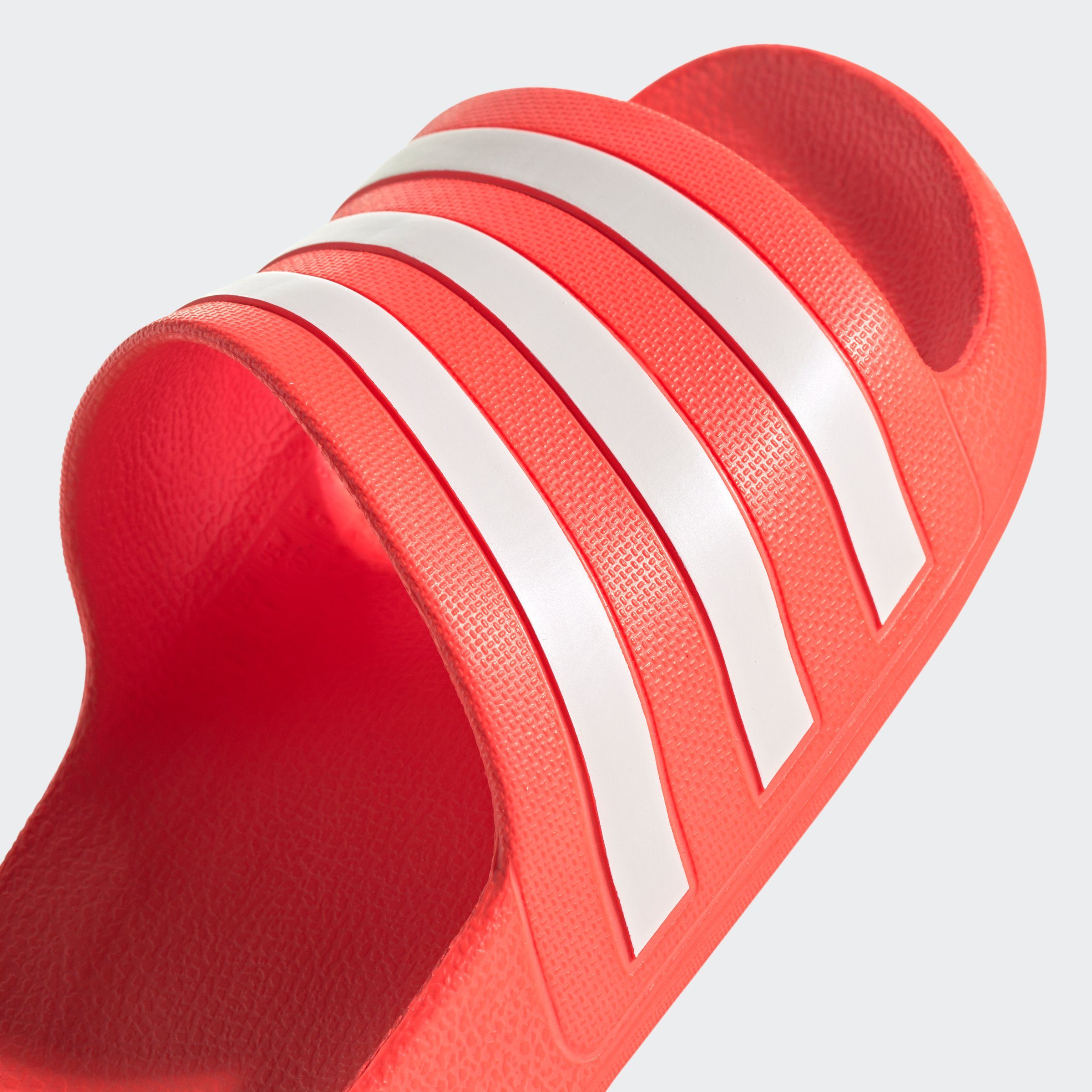 ADILETTE / Solar Badesandale adidas Solar AQUA White Cloud Red / Red Sportswear