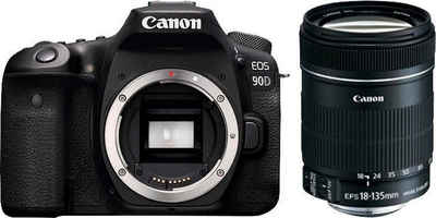 Canon »EOS 90D EF-S 18-135mm f/3.5-5.6 IS USM NANO« Spiegelreflexkamera (Canon EF-S 18-135mm f/3.5-5.6 IS, 32,5 MP, Bluetooth, WLAN (Wi-Fi)