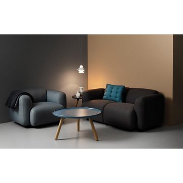 Normann Copenhagen Beistelltisch Couchtisch Tablo Rund Schwarz/Natur (Groß)