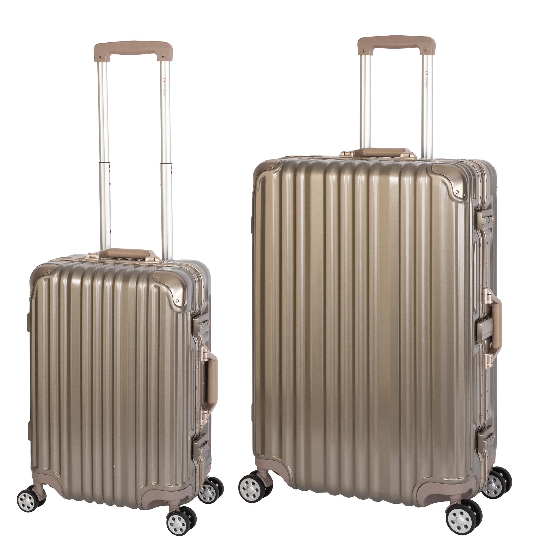 Travelhouse Чемоданы на колесах et London, 4 Rollen, (2 tlg), TSA Zahlenschloss Alu-Rahmen Schnappverschluss Polycarbonat-Hartschale