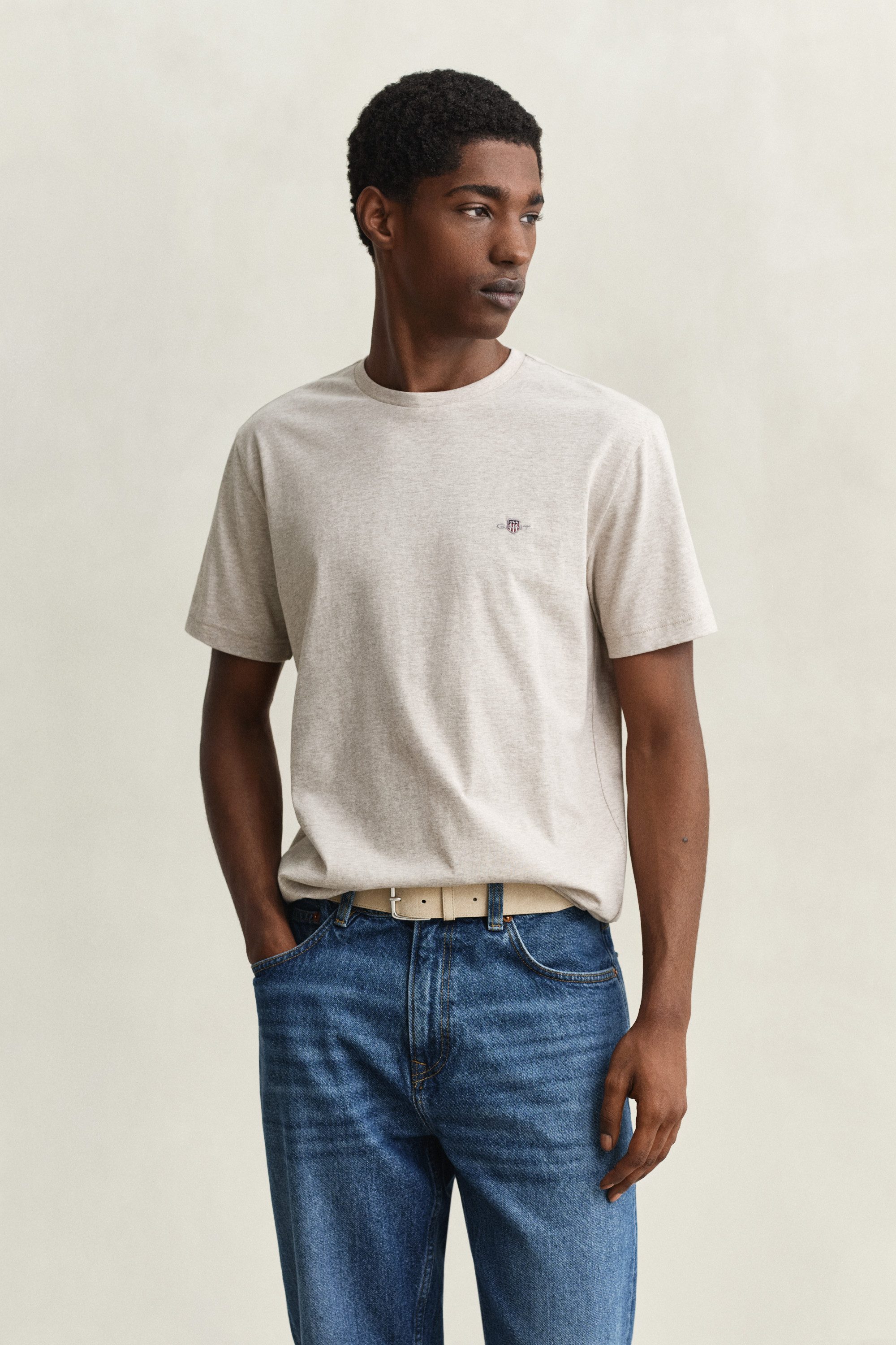 Gant T-Shirt REG SHIELD SS T-SHIRT mit Logostickerei auf der Brust günstig online kaufen