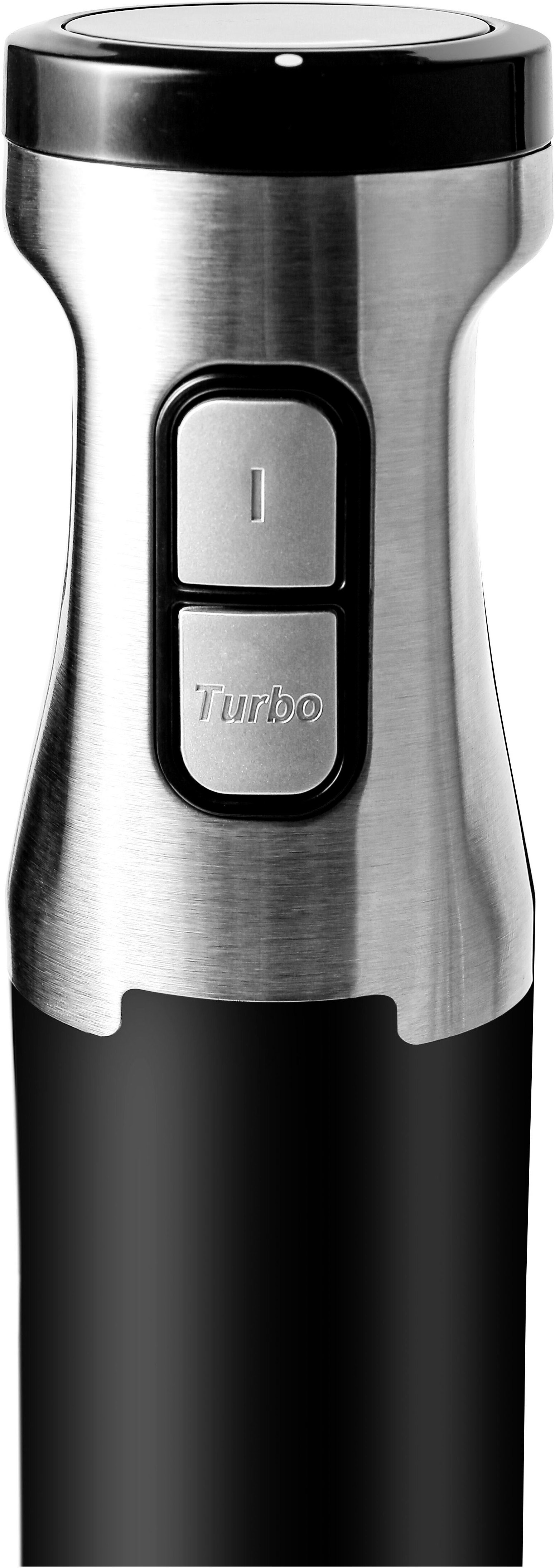 Hanseatic Stabmixer HHBL1000SD 97294244 Schneebesen Aufsatz + Rühr-/Messbecher, 1000 W, Schneidaufsatz, extra hoher Mixbecher, 2 Geschwindigkeiten